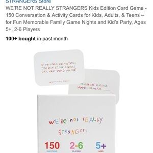 We're Not Really Strangers Card Game